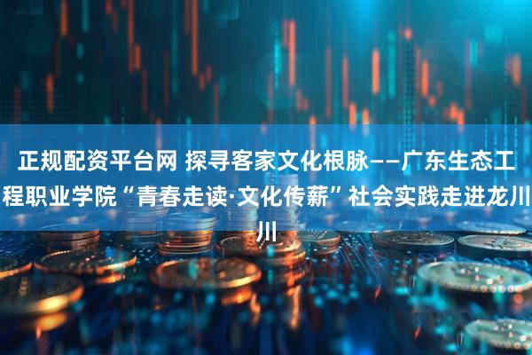 正规配资平台网 探寻客家文化根脉——广东生态工程职业学院“青春走读·文化传薪”社会实践走进龙川