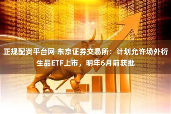 正规配资平台网 东京证券交易所：计划允许场外衍生品ETF上市，明年6月前获批
